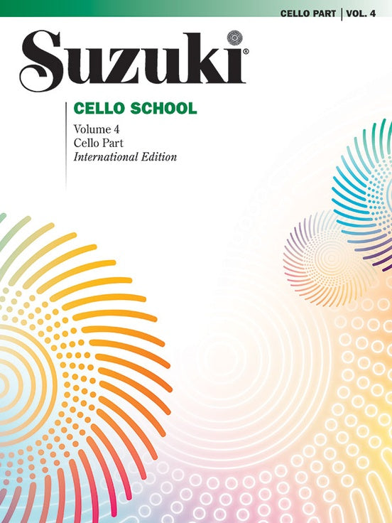 SUZUKI CELLO 4 REVISED EDITION