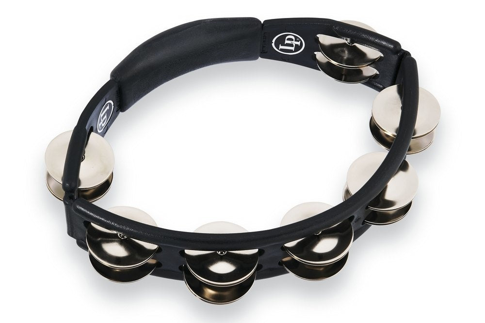 LP Cyclops Hand Held Tambourine - Black Steel Jingles