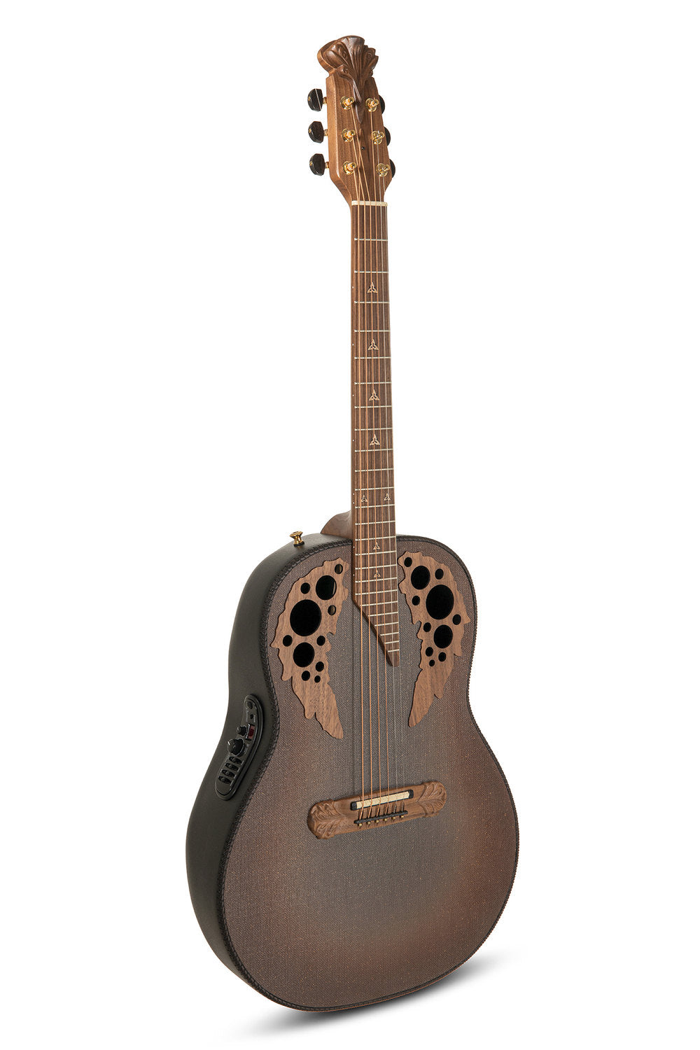 Elektro-akustinen kitara 1687GT Deep Non-Cutaway Reverse Brown Burst