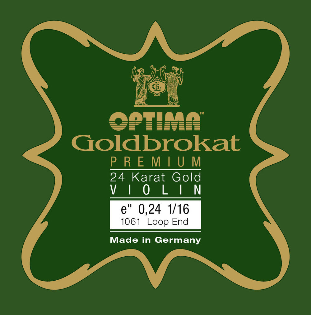 Viulun kielet Goldbrokat Premium 24 Karat Gold E 0,24 L