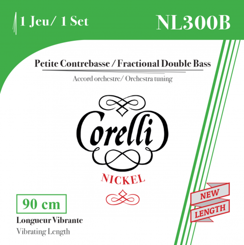 Kontrabasson kielet Fractional - lyhyt skaala E 1/4