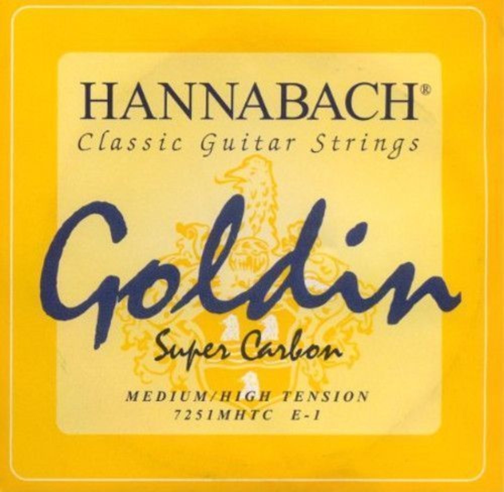 Klassisen kitaran kielet Sarja 725 Medium/High Tension Goldin E1 Super-Carbon