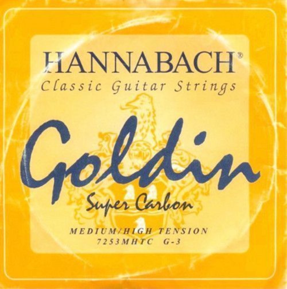 Klassisen kitaran kielet Sarja 725 Medium/High Tension Goldin G3 Super-Carbon