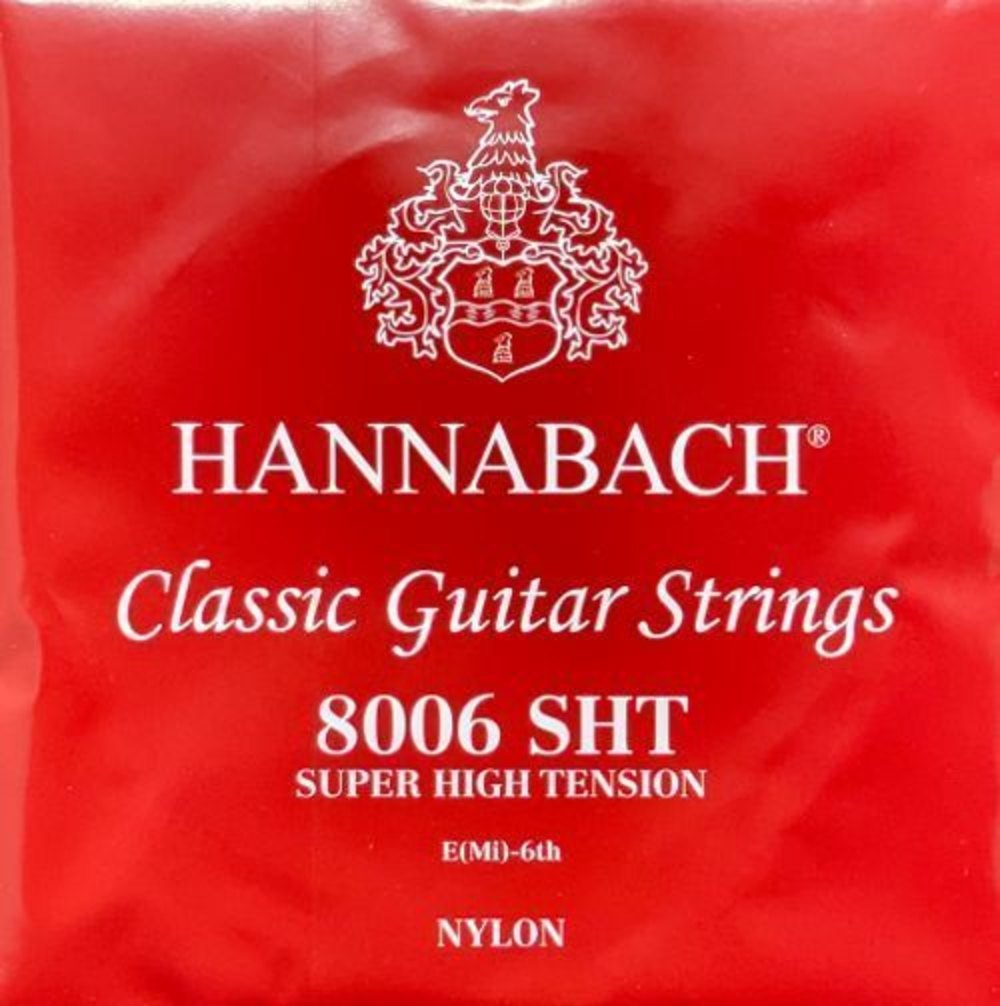 Hannabach Serie 800 Super High Tension Hopeoitu E6w Klassisen Kitaran Kieli