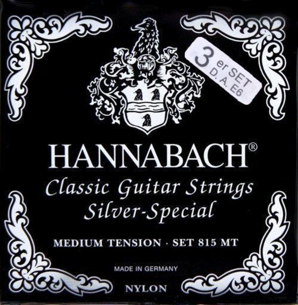 Klassisen kitaran kielet Serie 815 Medium Tension Silver Special 3 bassokieltä