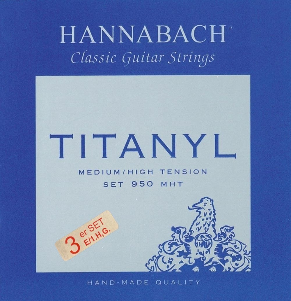 Klassisen kitaran kielet Serie 950 Medium/High Tension Titanyl 3:n Diskantin Setti