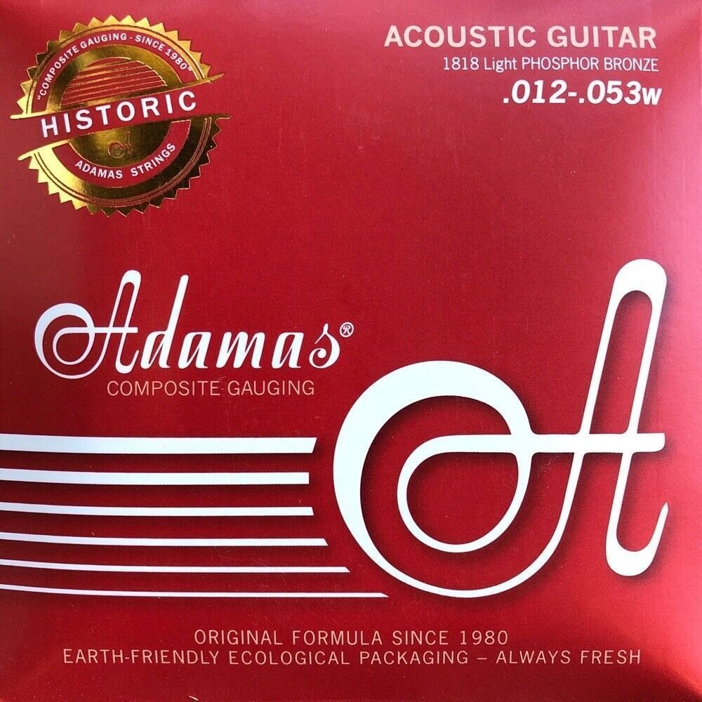 Akustisen kitaran kielet Adamas Historic Reissue Phosphor Bronze Light .012-.053