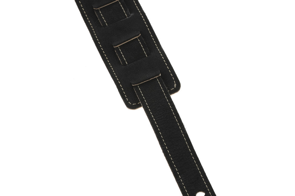 Kitarahihna Regular 70 Satin Black - Nahkaa