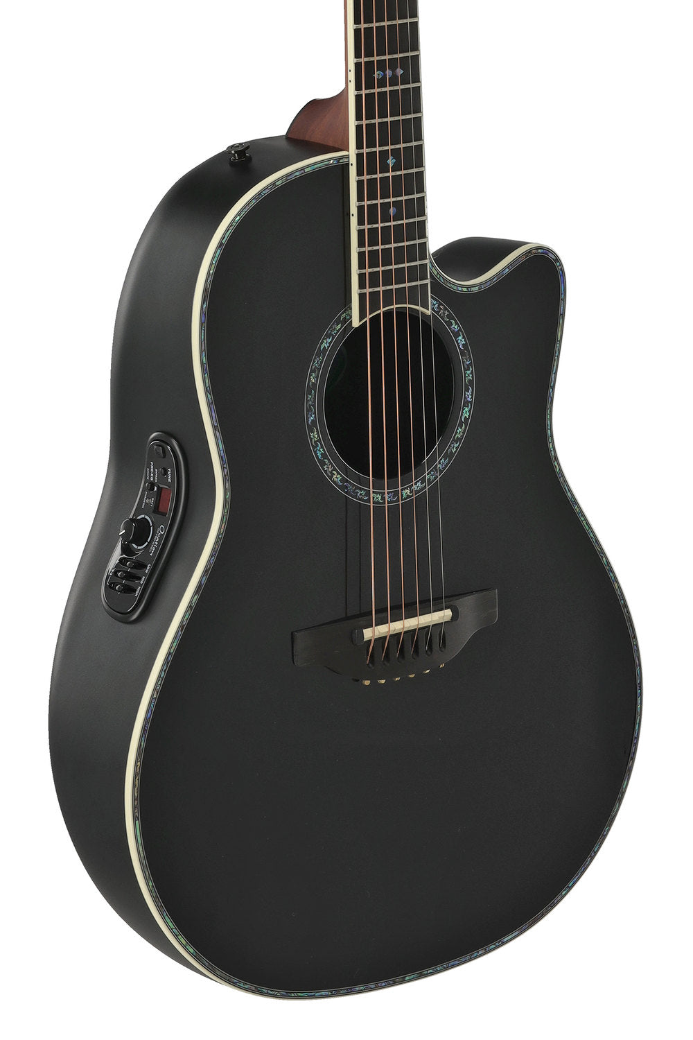 Elektro-akustinen kitara Pro Series Custom Balladeer Deep Contour Black