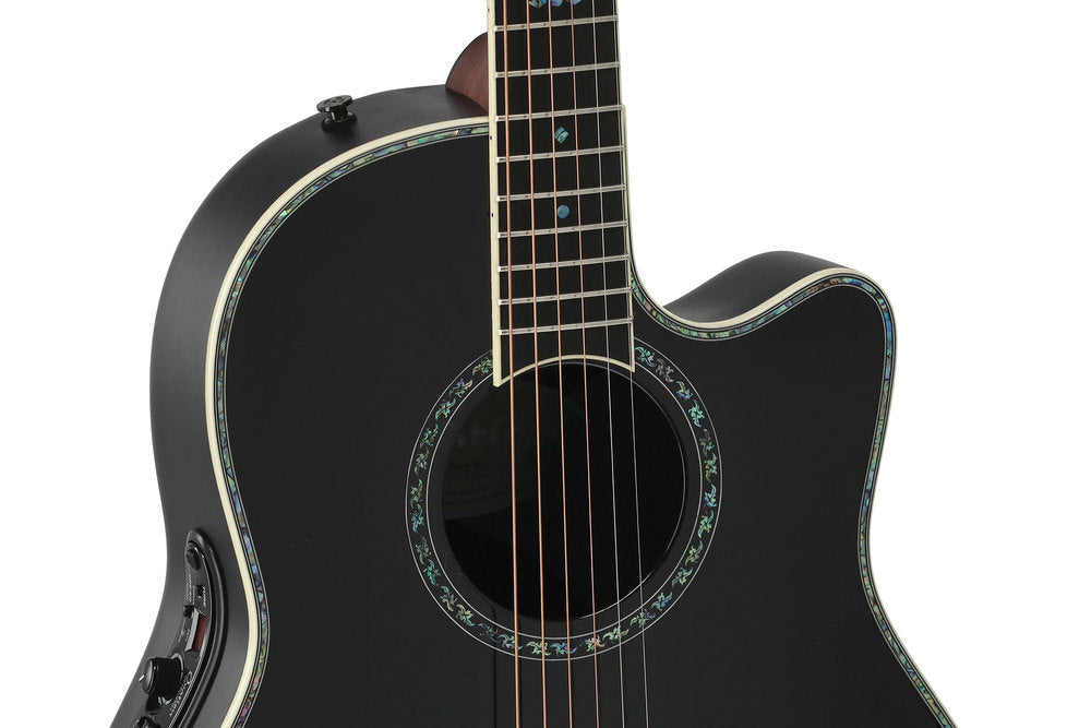 Elektro-akustinen kitara Pro Series Custom Balladeer Deep Contour Black
