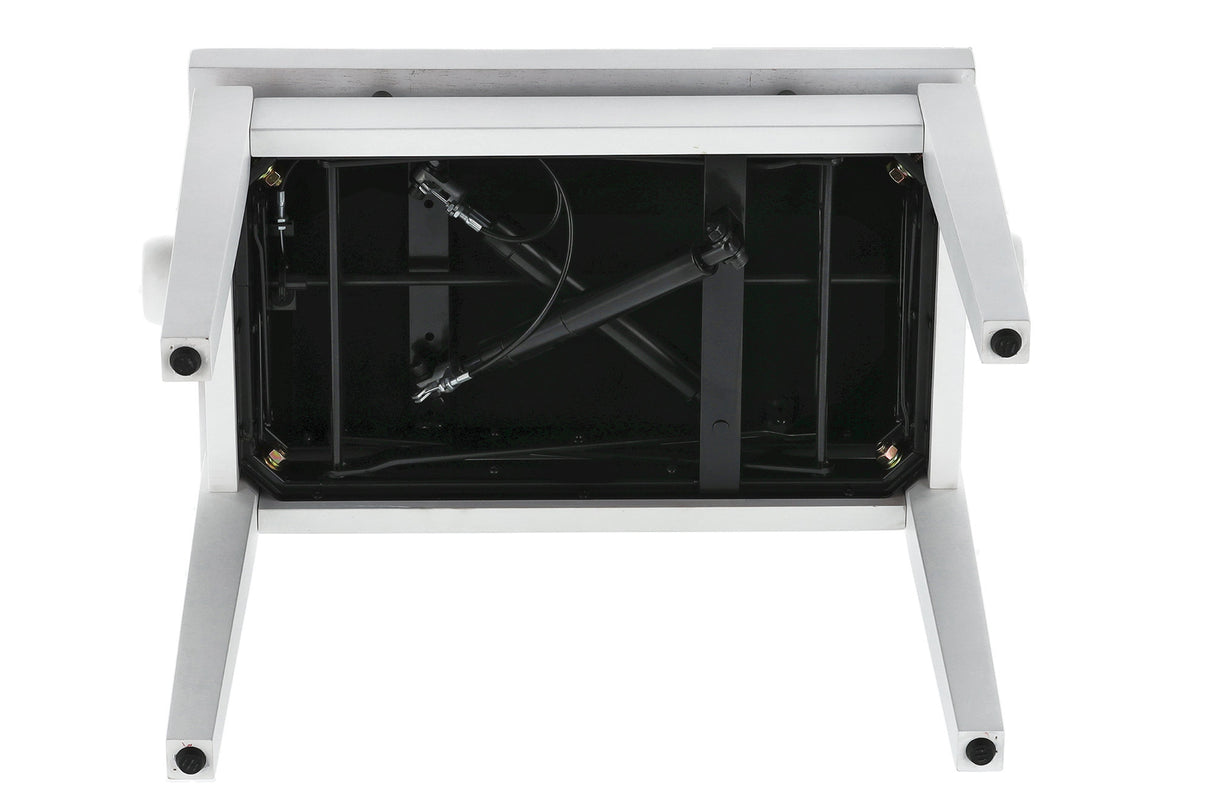 Pianopenkki, valkoinen kaasujousella säätyvä