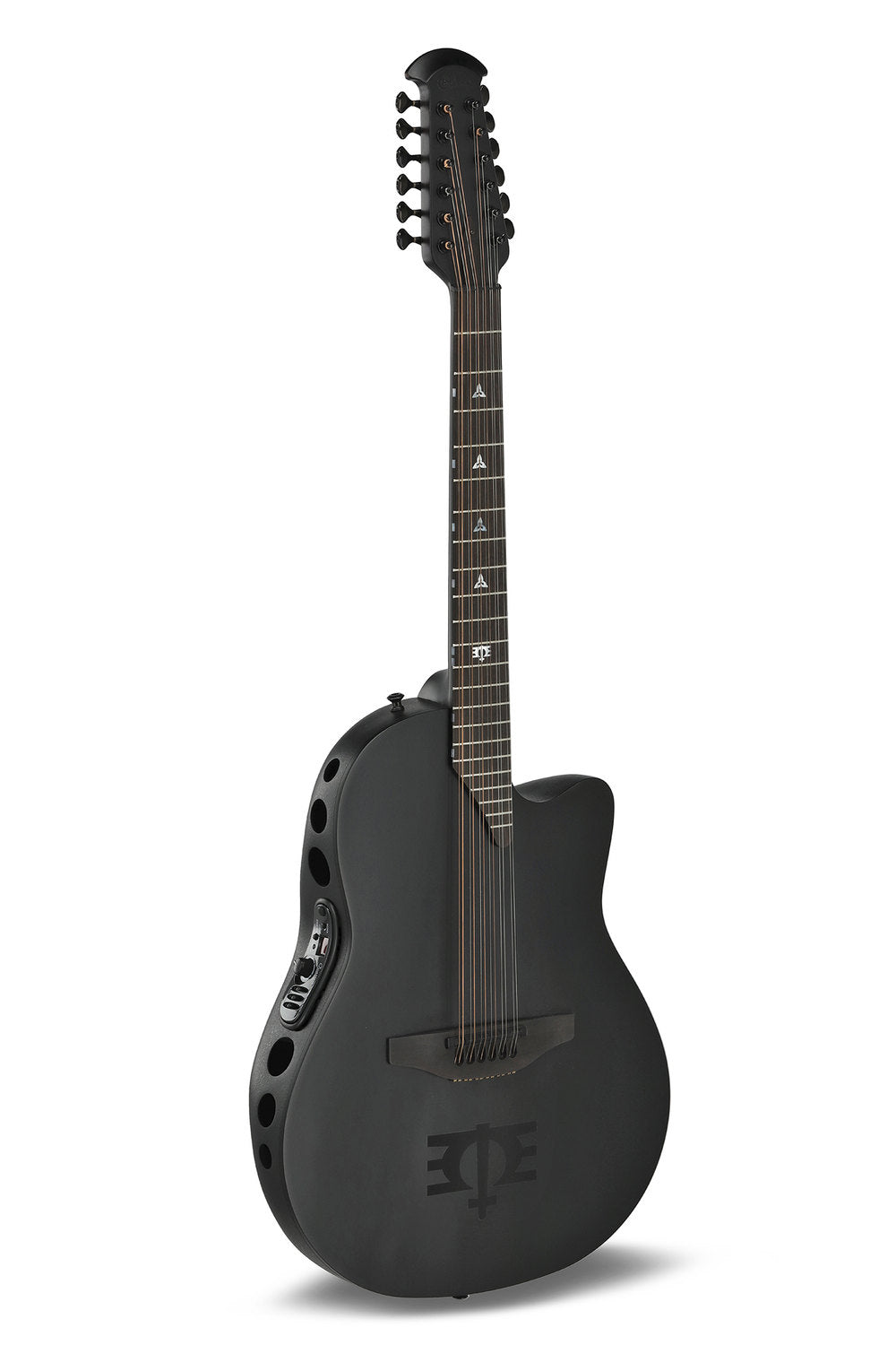 Elektro-akustinen kitara 1598-MEIII Melissa Etheridge Signature Mid Cutaway 12-string Black Satin