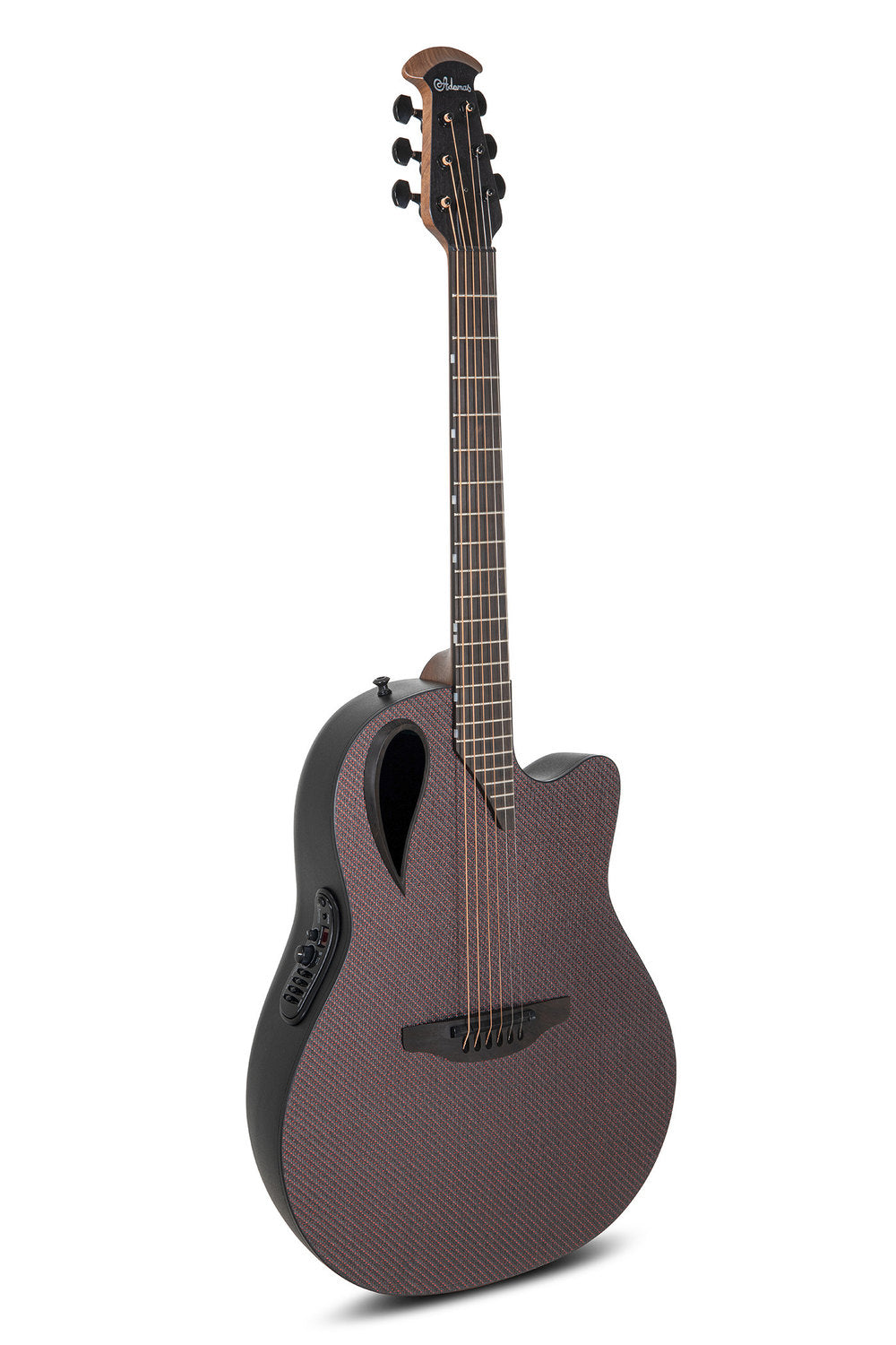 Elektro-akustinen kitara Adamas MD80-NWT Mid-Depth Contour Cutaway NTW Red Reflection