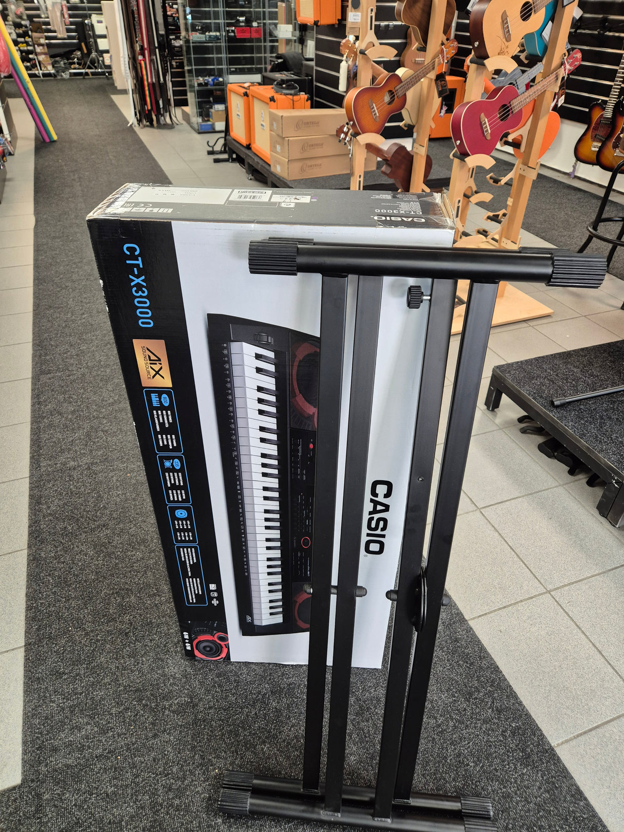 Casio CTX3000 keyboard+jalat MYYNTITILI