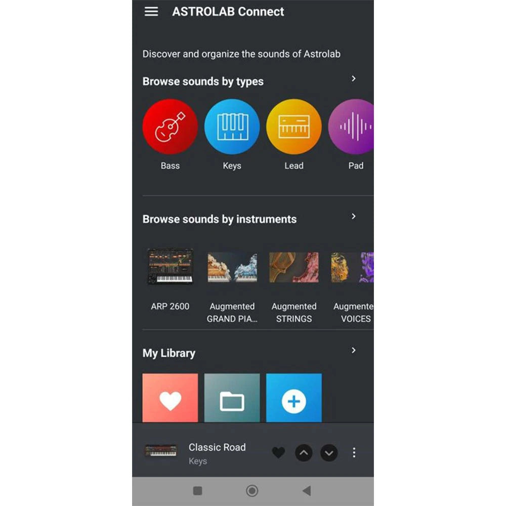 Astrolab 61-koskettiminen stagesyntikka