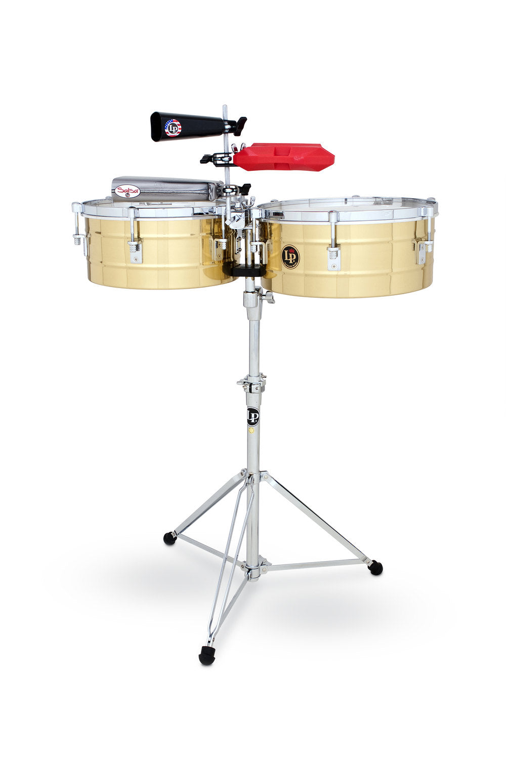 LP Tito Puente Solid Brass Timbales 14" & 15"