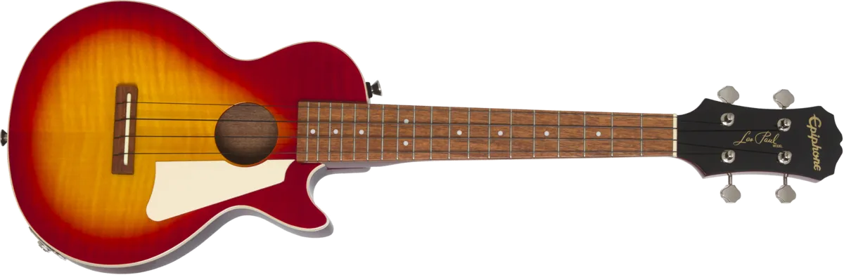 Epiphone Les Paul Acoustic/Electric Ukulele Outfit Tenor Heritage Cherry Sunburst