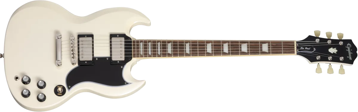 Epiphone 1961 Les Paul SG Standard Incl Hard Case Aged Classic White