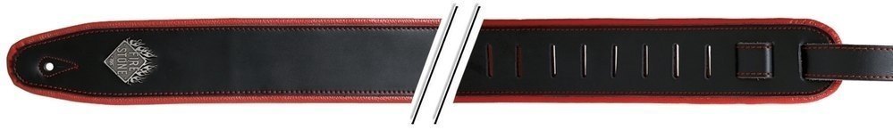 Kitarahihna F&S Comfort Musta/punainen Deluxe