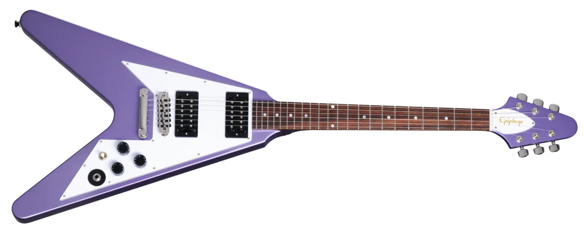 Epiphone Kirk Hammett 1979 Flying V - Purple Metallic