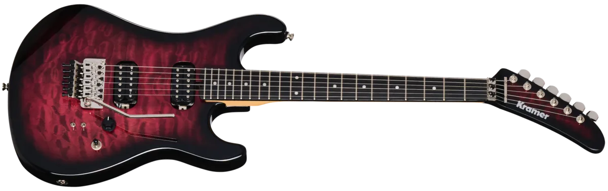 Kramer 84 HH Quilt (Incl. Premium Gig Bag) Magenta Burst