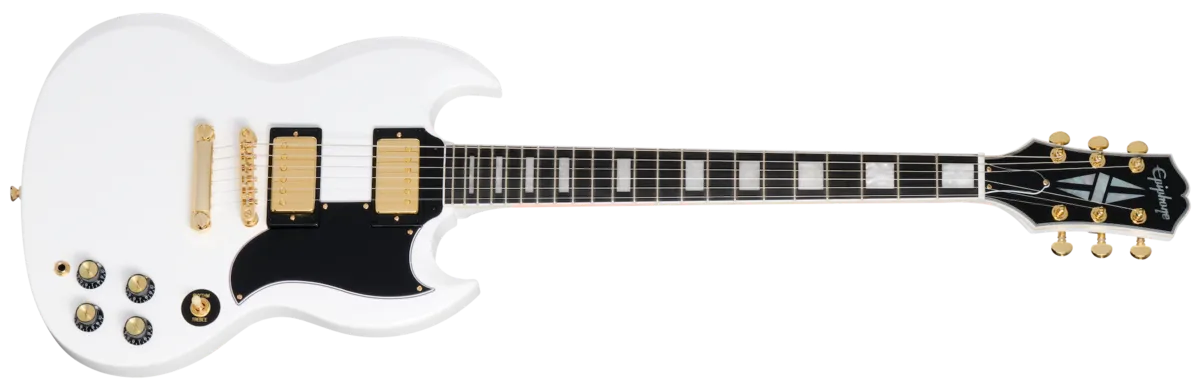 Epiphone SG Custom (2-Hum, Incl. Premium Gig Bag) Alpine White