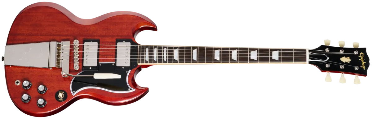 Epiphone 1964 SG Standard with Maestro Vibrola Reissue Cherry Red
