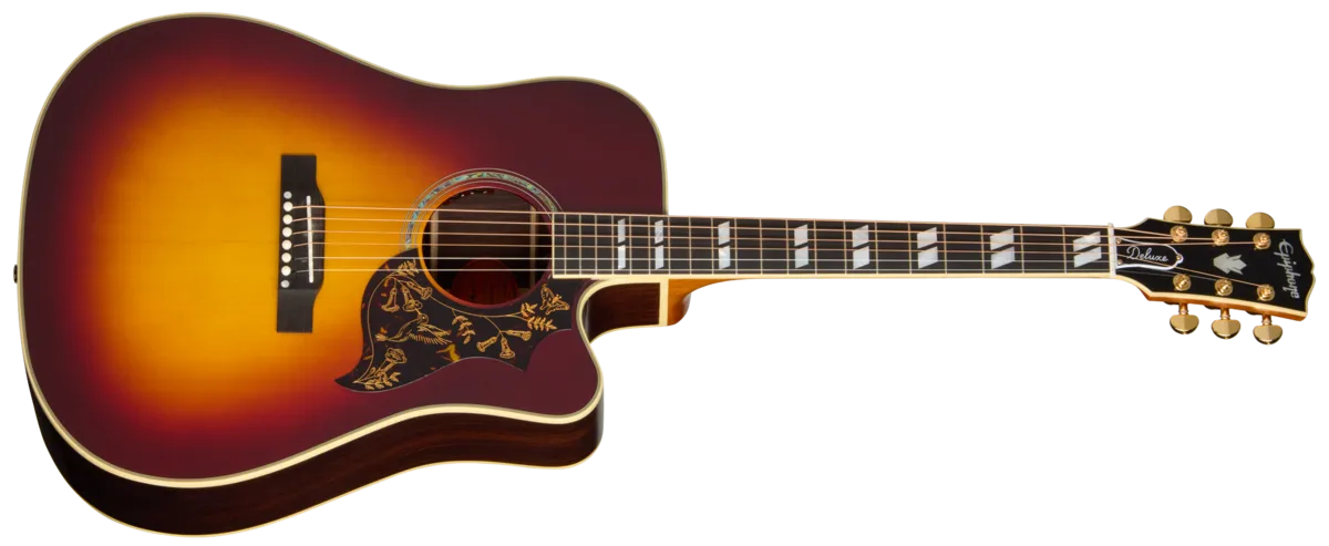 Epiphone Hummingbird Deluxe EC Autumn Burst