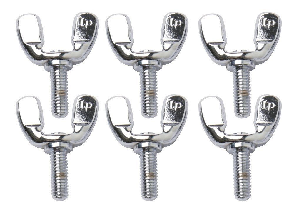 Hardware lisävarusteet & varaosat Siipiruuvi 5/16" x 22 mm Kromi, 6 kappaletta
