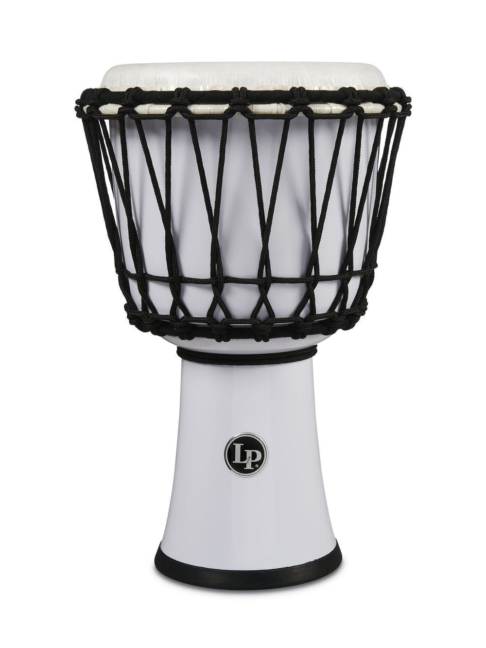LP World 7" Rope Tuned Circle Djembe - Valkoinen