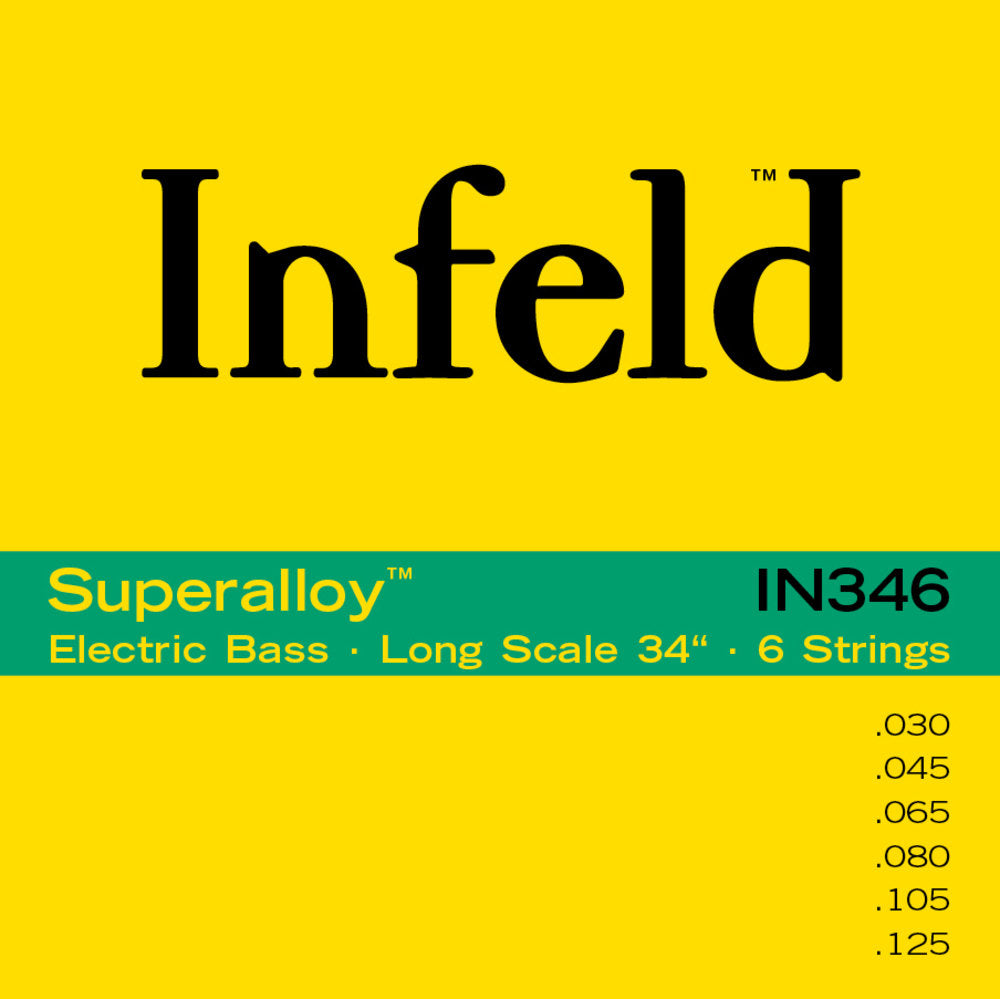 Sähköbasson kielet Superalloy. Round Wound Long Scale Sarja