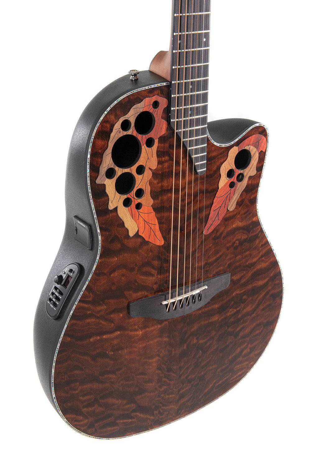 Ovation Celebrity Elite Plus Mid Cutaway Dark Tiger Eye