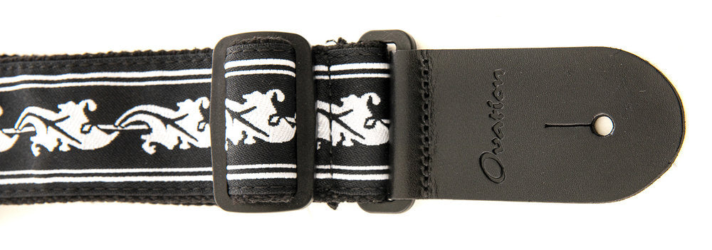 Kitarahihna Signature Nylon Valkoinen/Musta (531700)