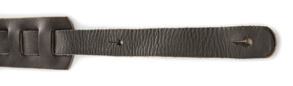 Kitarahihna Premium nahkaa Black