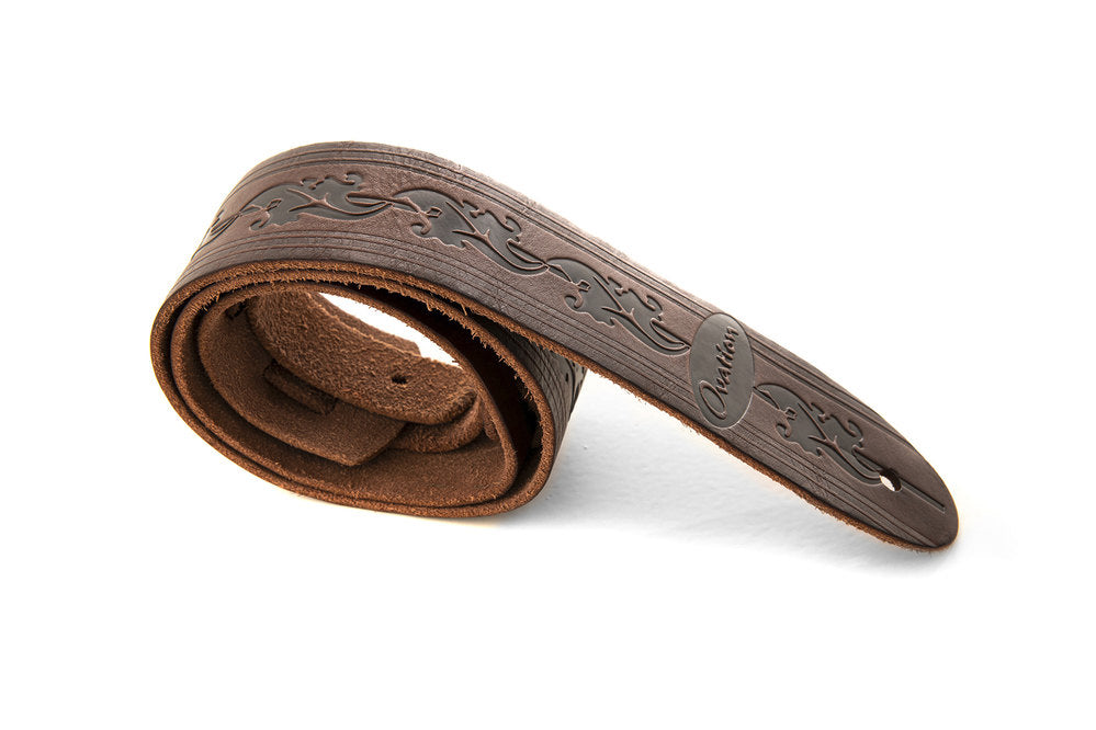 Kitarahihna Premium nahkaa Chocolate (531725)