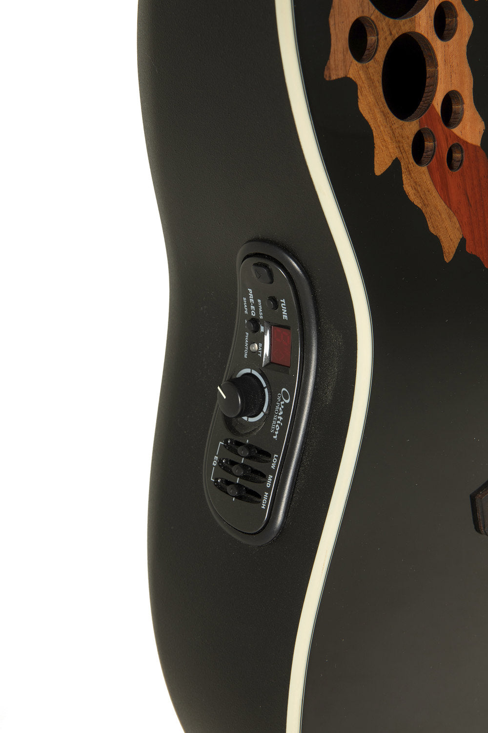 Elektro-akustinen kitara Standard Elite Deep Contour Cutaway Musta