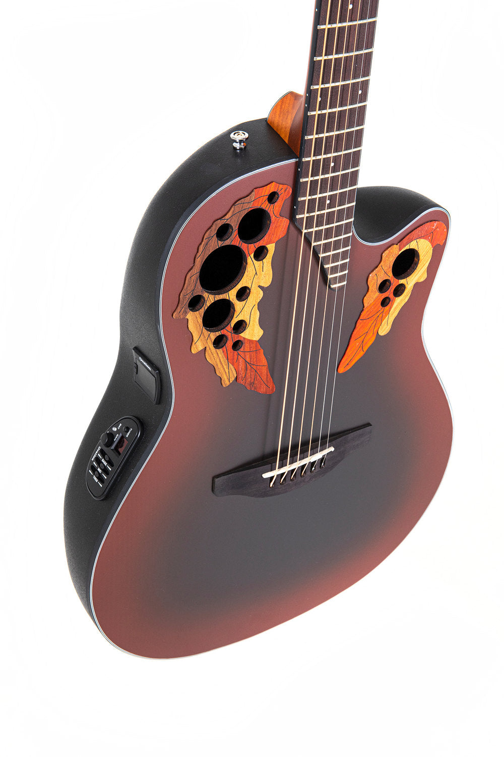 Ovation Celebrity Elite Mid Cutaway - Reverse Red Burst