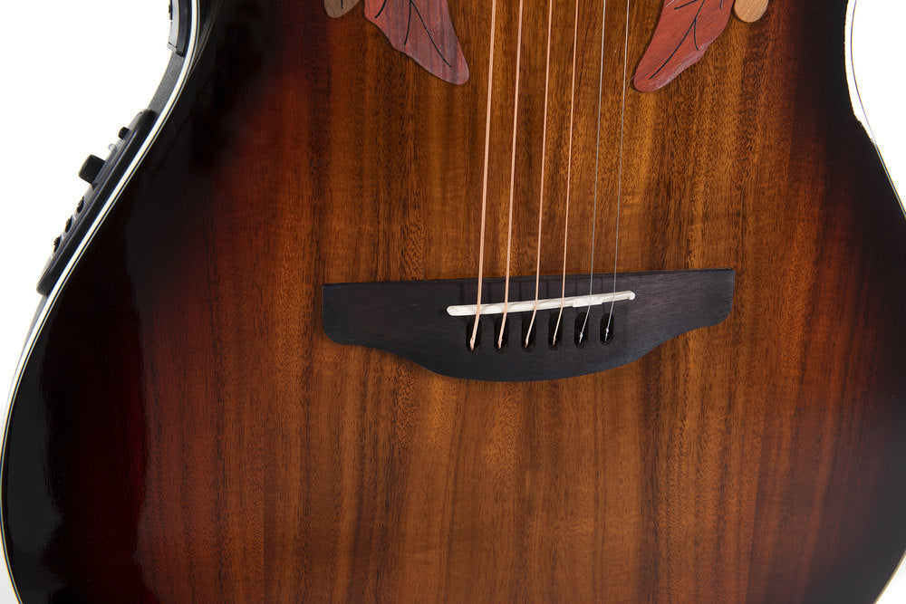 Ovation Elektro-akustinen kitara Celebrity Elite Plus Super Shallow, koa burst