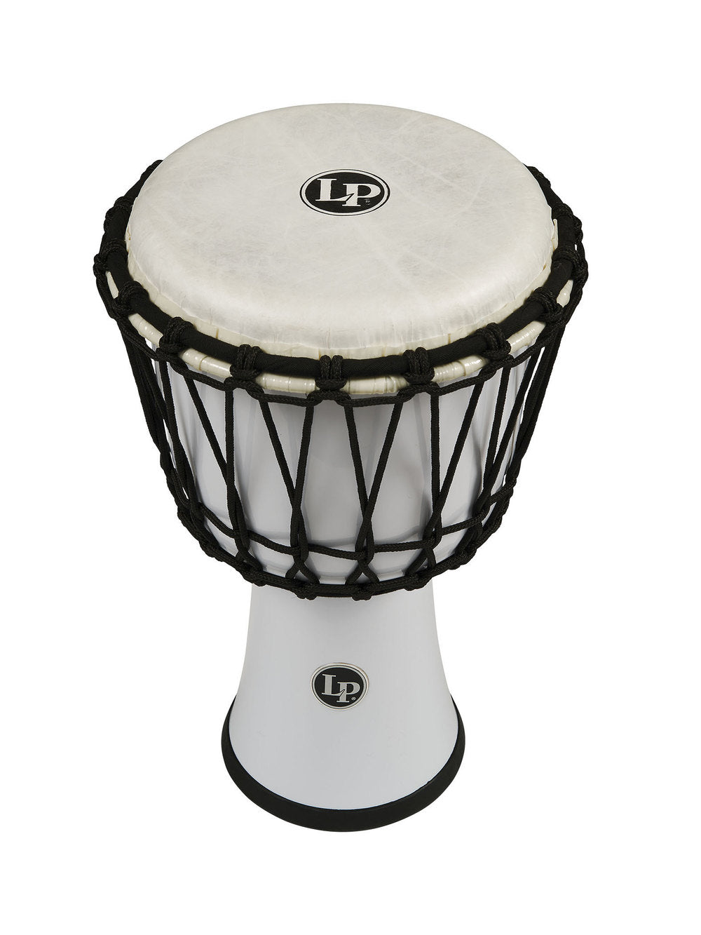 LP World 7" Rope Tuned Circle Djembe - Valkoinen
