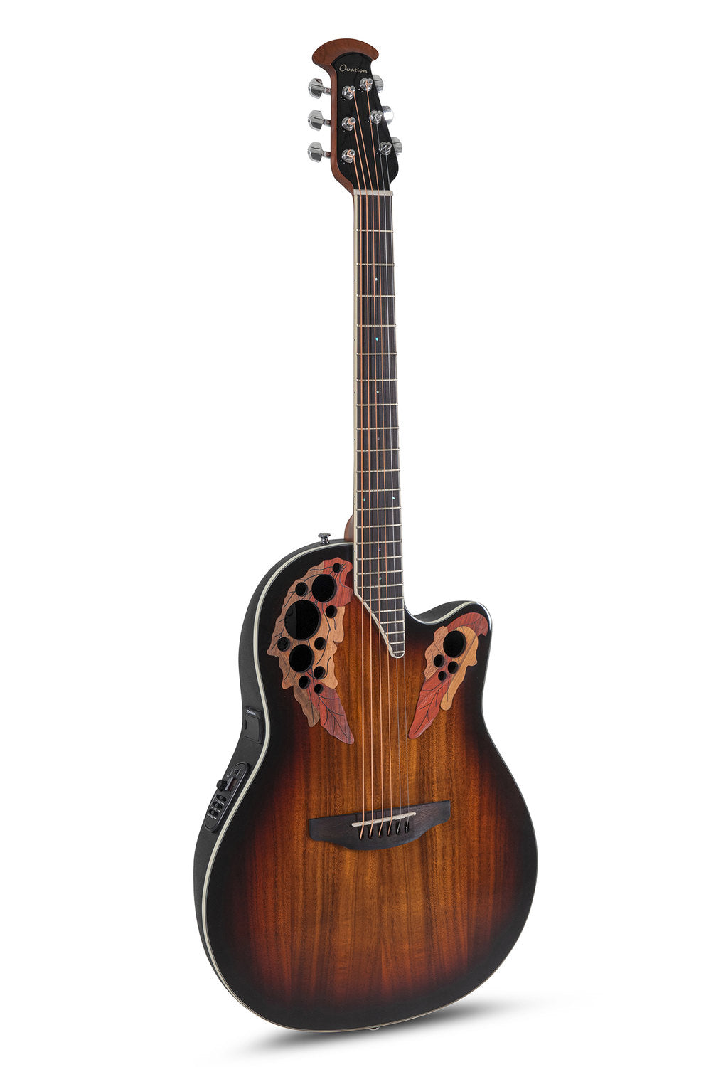 Ovation Elektro-akustinen kitara Celebrity Elite Plus Super Shallow, koa burst