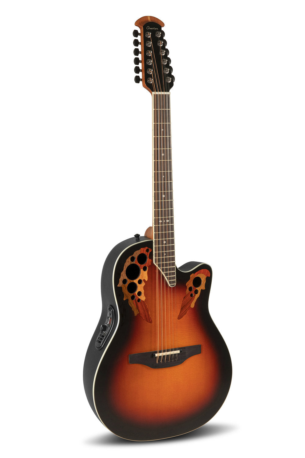 Elektro-akustinen kitara Standard Elite Deep Contour Cutaway 12-string New England Burst