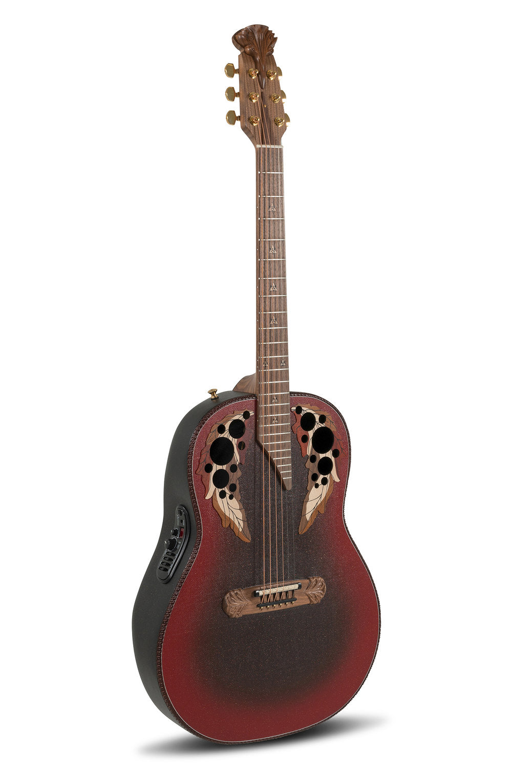 Elektro-akustinen kitara 1687GT Deep Non-Cutaway Reverse Red Burst