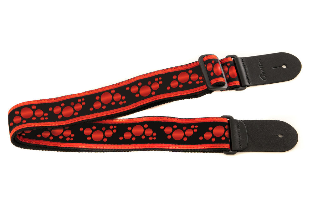 Kitarahihna Signature Nylon Ruby Red/Black