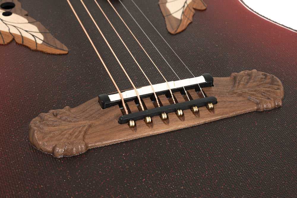 Elektro-akustinen kitara 1687GT Deep Non-Cutaway Reverse Red Burst