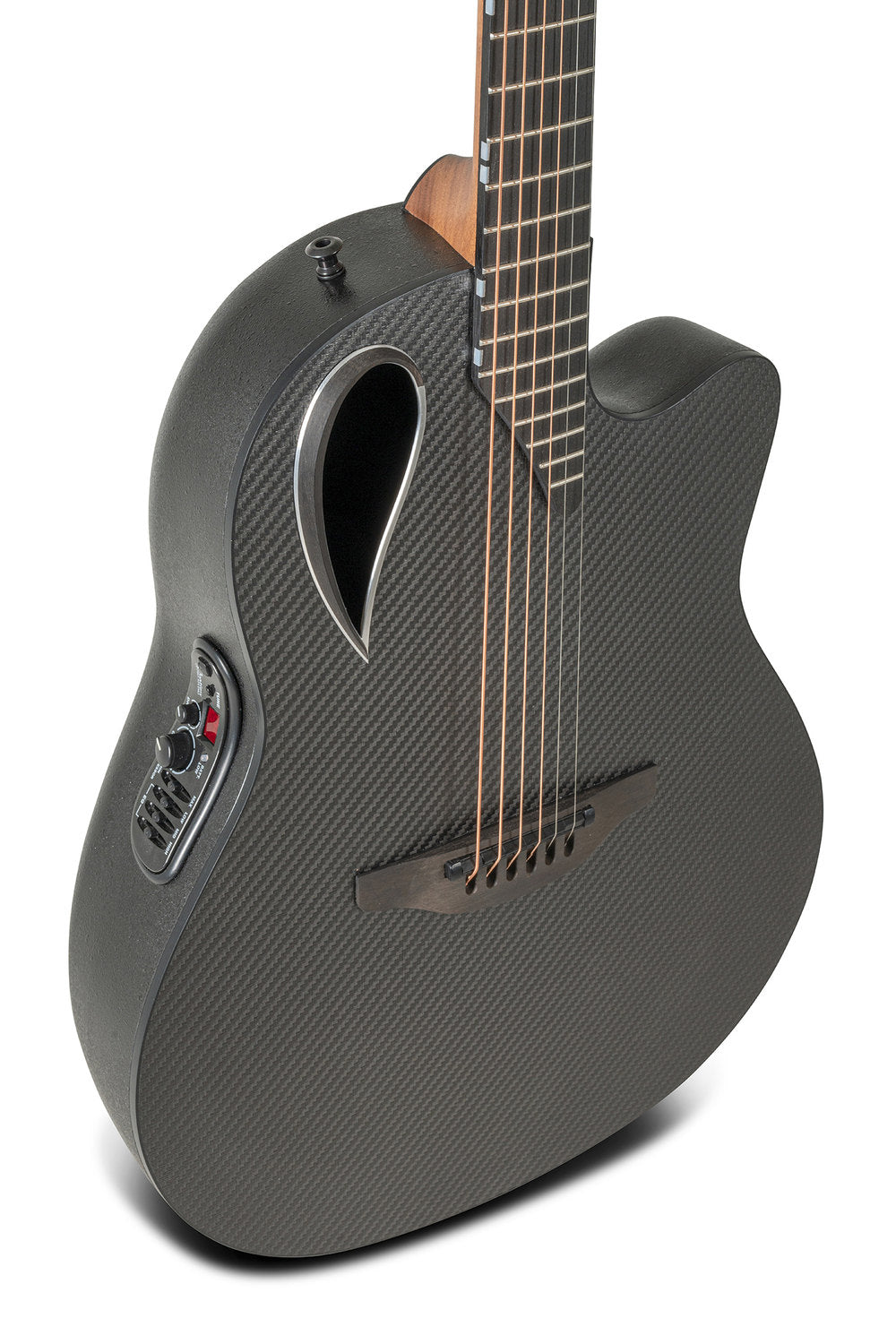 Elektro-akustinen kitara Adamas MD80-NWT Mid-Depth Contour Cutaway NWT musta
