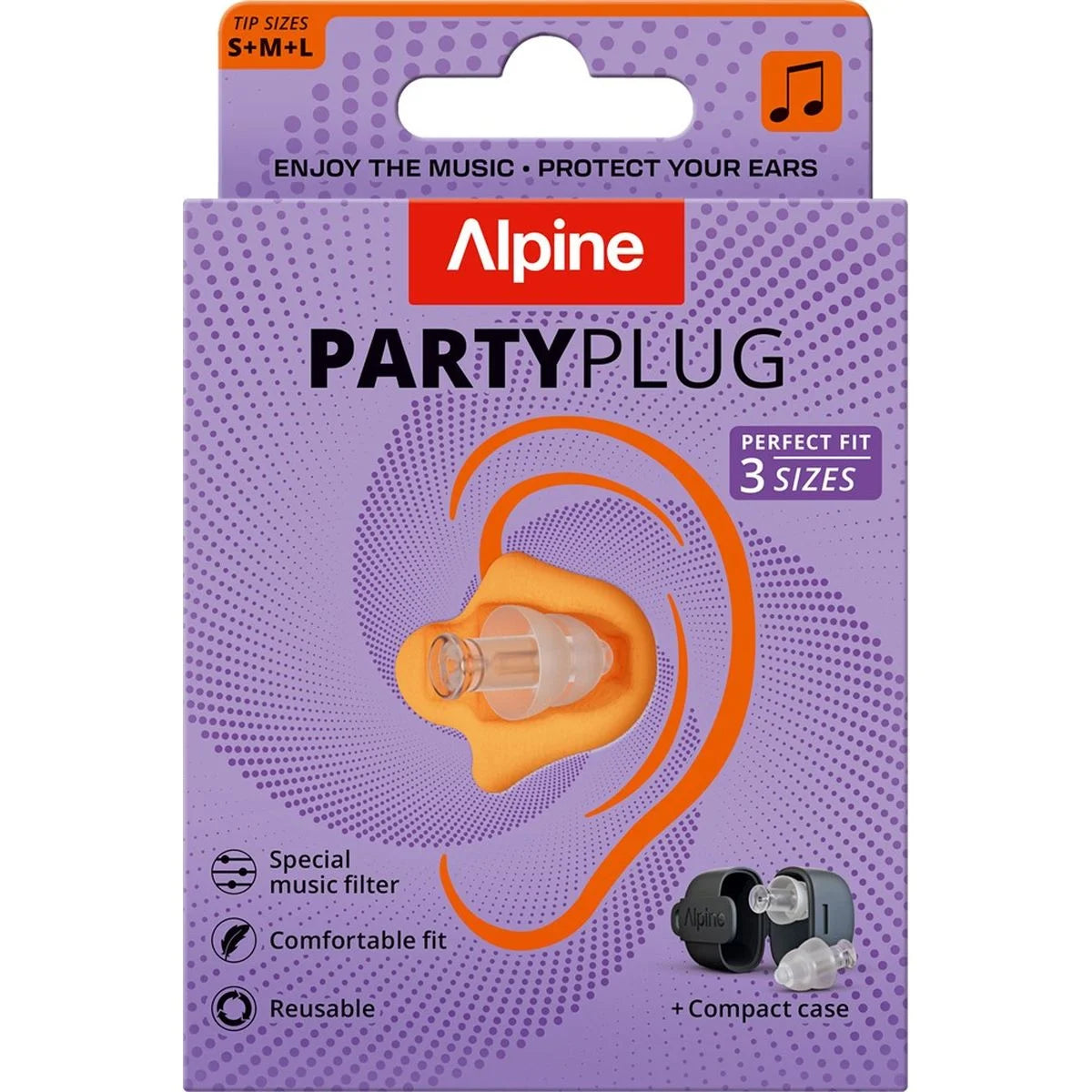 PARTYPLUG korvatulpat, läpinäkyvä
