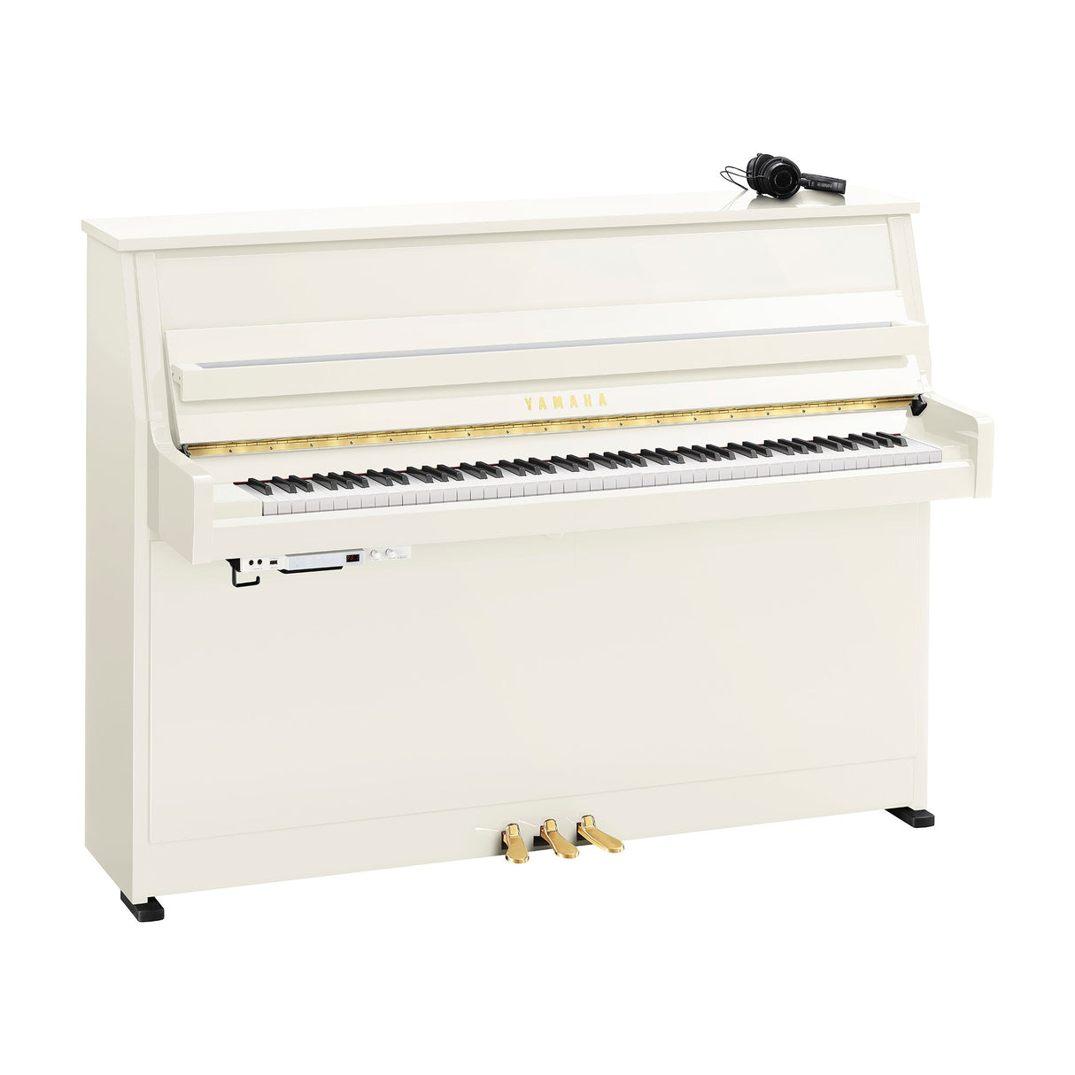 B10 SC3 Silent Piano, kiiltävä valkoinen