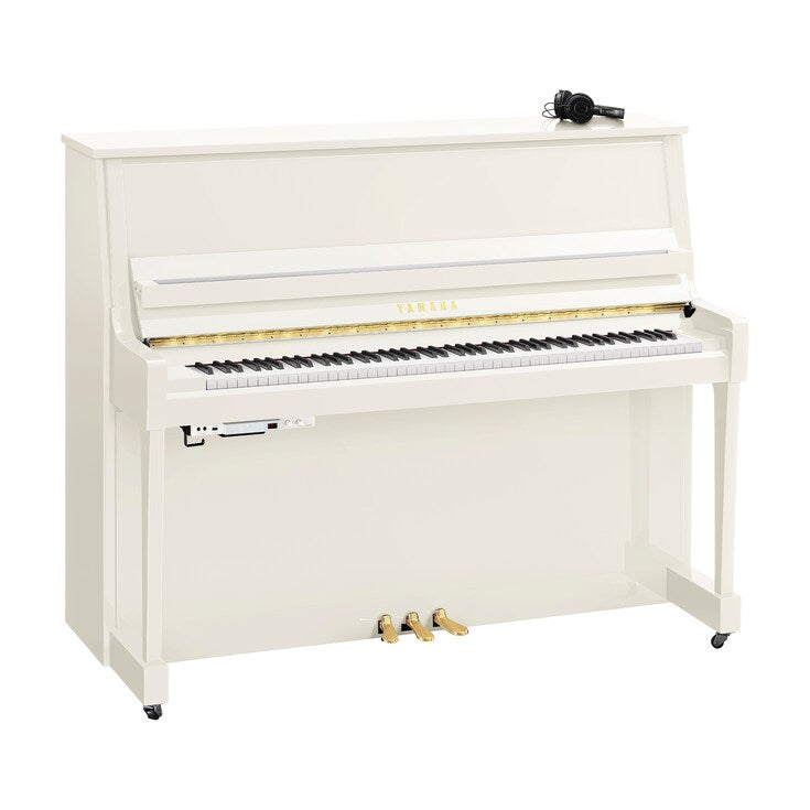 B30 Silent piano kiiltävä valkoinen