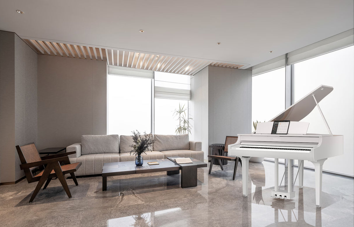 CSP295GPWH Clavinova digitaaliflyygeli, valkoinen kiiltävä