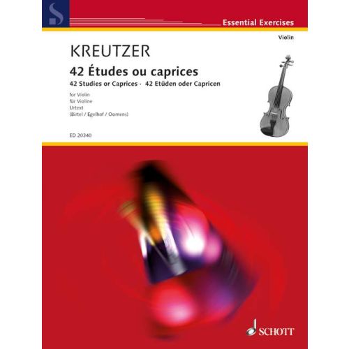 KREUTZER 42 ETUDES OU CAPRICES VIOLIN SCHOTT